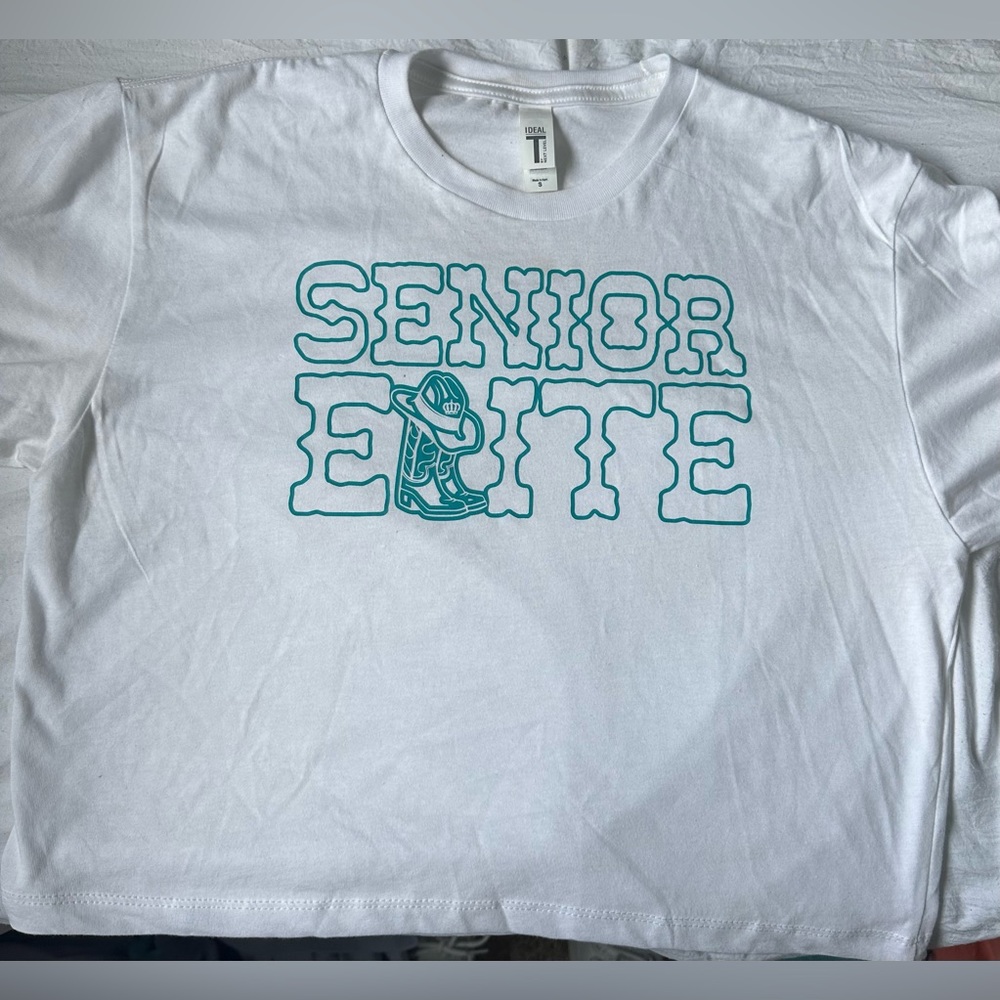 White Senior Elite Nashville Cropped T Shirt